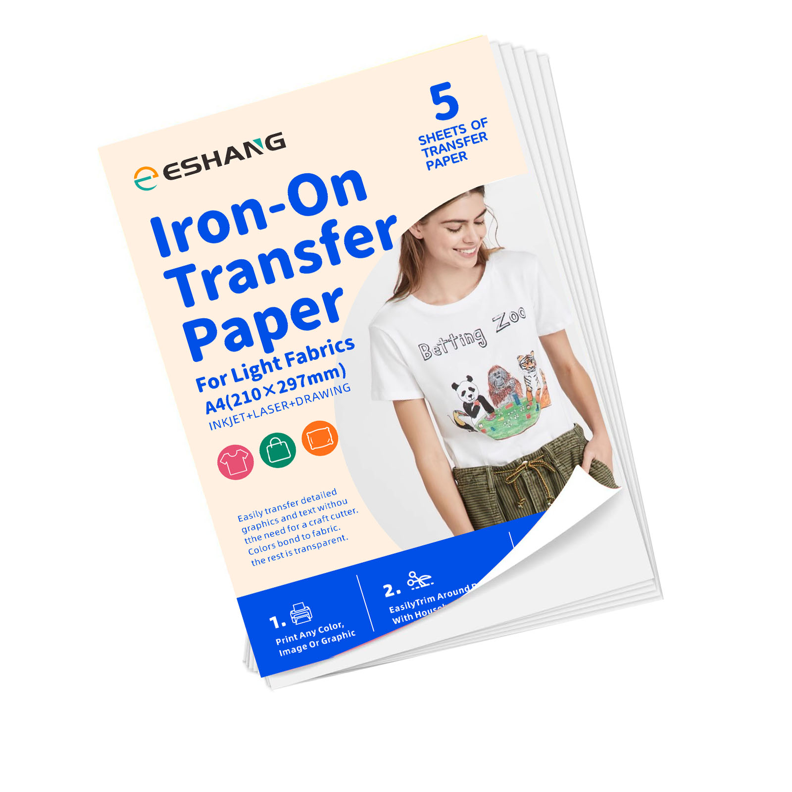 5 листов термопереносной бумаг – обзор и цена Printable Heat Transfer Vinyl