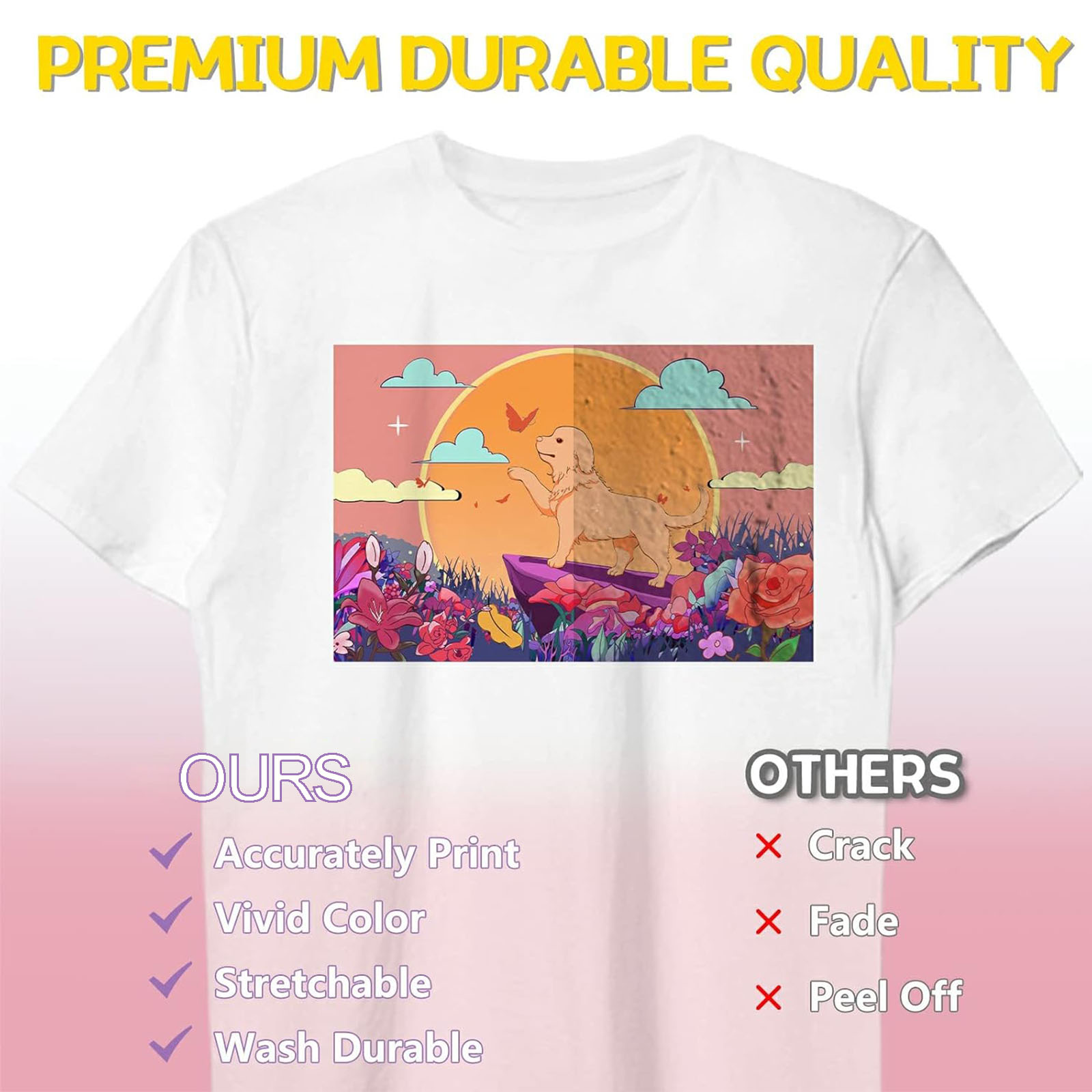 5 листов термопереносной бумаг – обзор и цена Printable Heat Transfer Vinyl